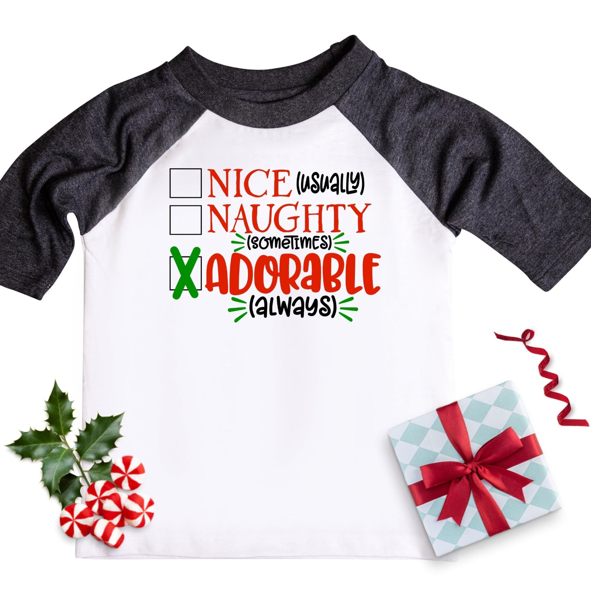 christmas raglan shirts