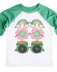 Cute Girls St. Patrick's Day Sunglasses Raglan