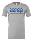 Blue Sage Blue Check - Bella Canvas Jersey Tee - Toddler/Youth/Adult