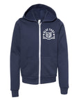 Blue Sage Bear - Bella Canvas SPONGE FLEECE FULL-ZIP HOODIE - Youth/Adult