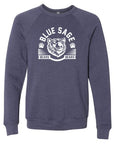 Blue Sage Bears - Bella+Canvas Sponge Fleece Raglan Crewneck Sweatshirt- Youth/Adult