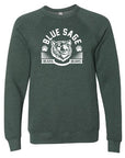 Blue Sage Bears - Bella+Canvas Sponge Fleece Raglan Crewneck Sweatshirt- Youth/Adult