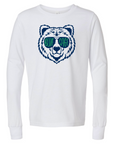 Blue Sage Bear - Bella + Canvas Unisex Long Sleeve Jersey - Youth/Adult