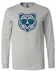 Blue Sage Bear - Bella + Canvas Unisex Long Sleeve Jersey - Youth/Adult