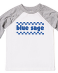 Blue Sage Check - Jumpin' Jaks Raglan - Toddler/Youth