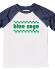 Blue Sage Check - Jumpin' Jaks Raglan - Toddler/Youth