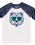 Blue Sage Bear - Jumpin' Jaks Raglan - Toddler/Youth