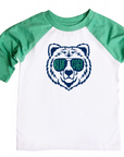 Blue Sage Bear - Jumpin' Jaks Raglan - Toddler/Youth